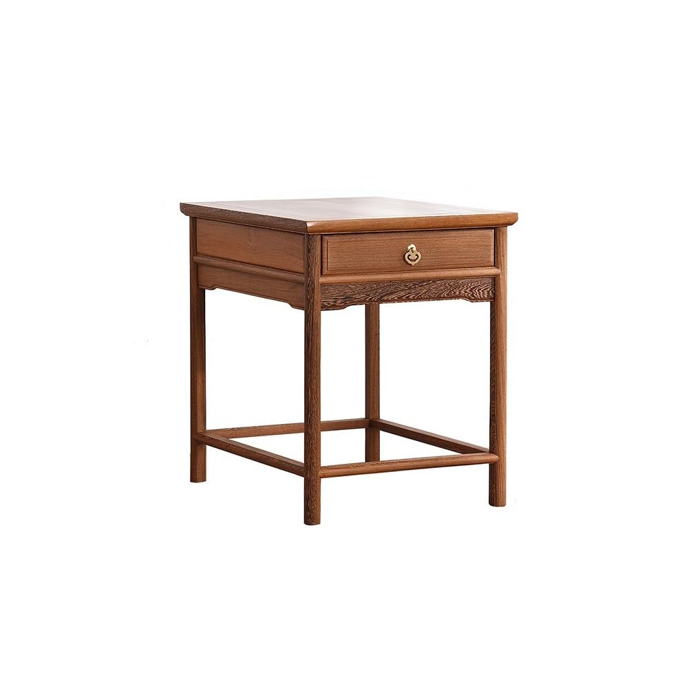 eexbz Sofa Wooden Small Tea Table Sofa Side Table Chinese Style Small Square Table Balcony Tea Table Side Cabinet Sofas for Living Room