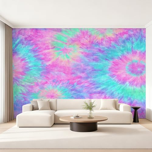 Papier peint panoramique violet pour masquer les défauts d'un mur - 5