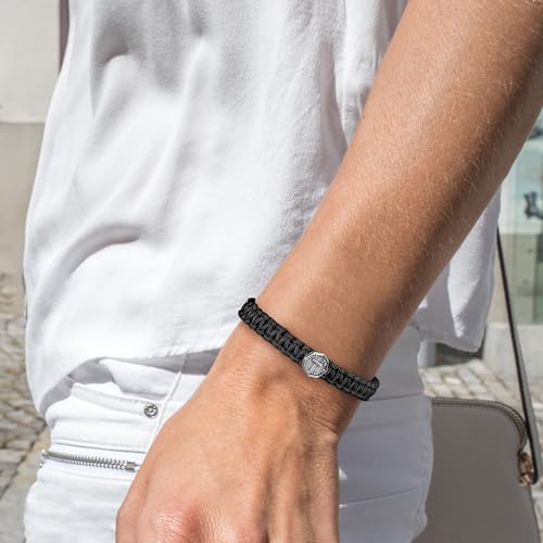 JENDEAR SHINE Cross Bracelet for Men, Adjustable Hand Woven Rope Bracelet, Cross Symbol Cool Bracelet for Men4