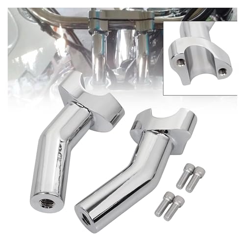 Rehausseurs guidon 1 pouce pullback chrome pour moto custom Glide
