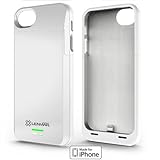 iPhone 5S Battery Case, Lenmar Meridian 2300 mAh MFI Approved [Slim] [Extended Battery Charger] [100% Additional Battery Life], White