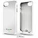iPhone 5S Battery Case, Lenmar Meridian 2300 mAh MFI Approved [Slim] [Extended Battery Charger] [100% Additional Battery Life], White