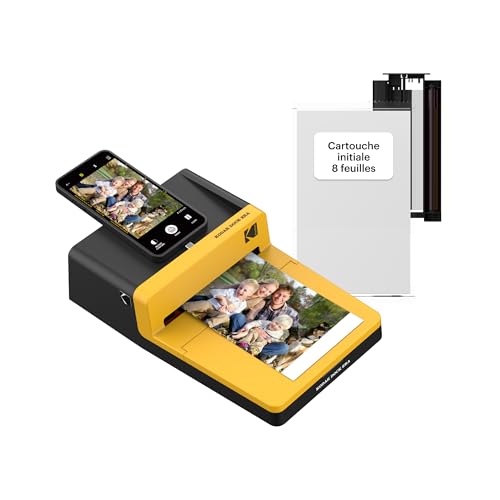 KODAK Dock Era 4PASS Imprimante Photo (10x15cm) (Imprimante Photo + 10 Feuilles)