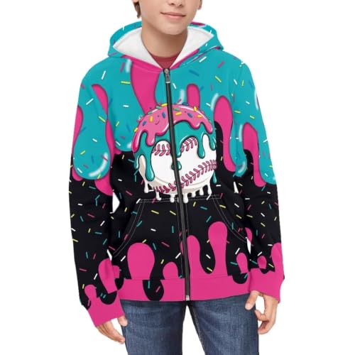 Image of Biyejit Kids Novelty 3D Graphic Printed Hooded Sweatshirt