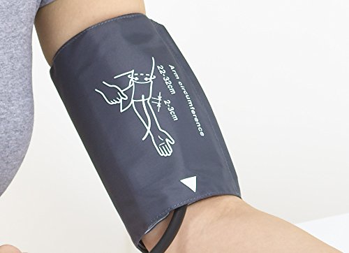 Close-up of cuff with arm circumference guide
