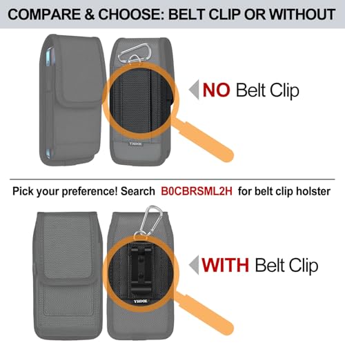 Image of ykooe Cell Phone Belt Holder Holster Case for iPhone 12-16 Pro Max 17 Air