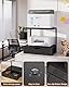 IBUYKE 2-Tier Desktop Drucker Stand, Drucker Tisch mit Speicher Regal, Multifunktions Schreibtisch Organizer für Ordner, Bücher, für Faxgerät, Scanner, Home Office,Black TLJ015B