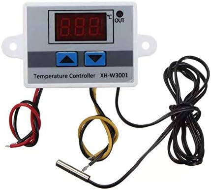 W3001 Digital LED Temperature Controller 220V AC 10A Thermostat Control Probe, Incubator Temperature Controller, Temperature Controller for Egg Incubator