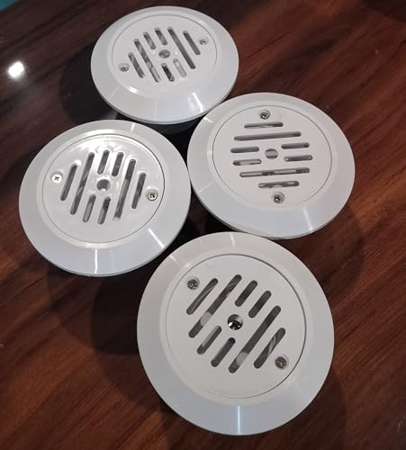 Image of WATERTECH SYSTEMS Swimming Pool Inlet Nozzles for pool, Spa and water ponds, ABS material, 4 Pieces, 52mm UPVC pipe Pushable Inlet Fitting