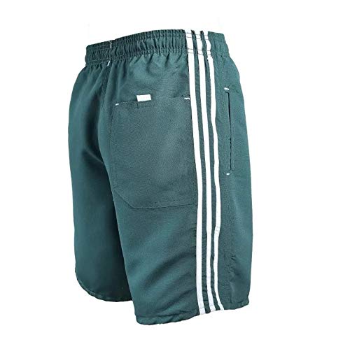 Kit 5 Bermudas Masculinas, Tactel, 3 Bolsos, P, M, G, GG, XG, XGG (Cores escuras sortidas, XG)