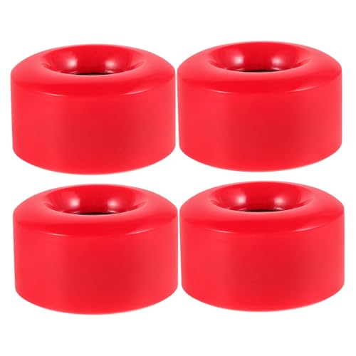 KICHOUSE 4Pcs High Elasticity Replacement Skate Wheels Vibrant Design for Roller Skates Easy to Install Wheels for Outdoor Skating