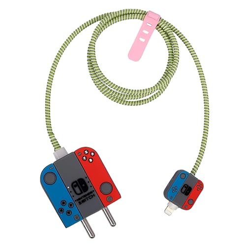 Image of Cartoon 3D Design Protective Case Compatible with Apple 18W - 20W USB-C Power Adapter Charger, Protective Cover for iPhone 18W & 20W Power Adapter Charger with Wire Saver. (Nintendo)