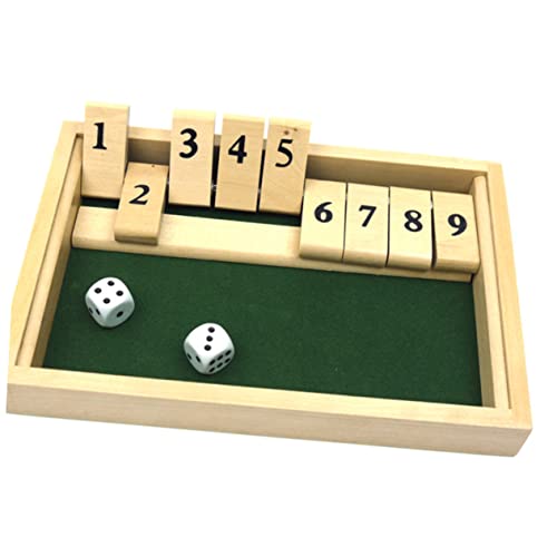 BCOATH 1Set Wooden Two Person Drinking Game Props Fun Interactive Board Game for Parties Develops Math Skills for Family Friends Gatherings