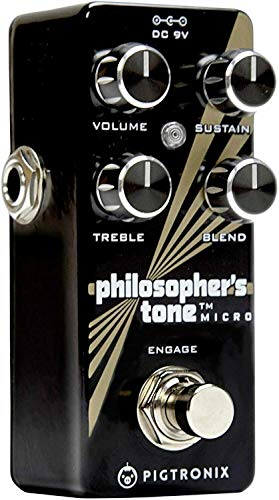 Pigtronix Philosopher's Stone Micro effet compresseur de guitare compact - 3