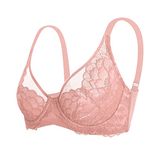 Image of HSIA Minimizer Bras for Women Unlined Underwire Lace Bras for Large Breasts | Full Coverage, Plus Size, Support Lift, Breathable, Everyday Essentials, Soft, Back Smoothing, Wide Straps, Sizes 32-46 C-I