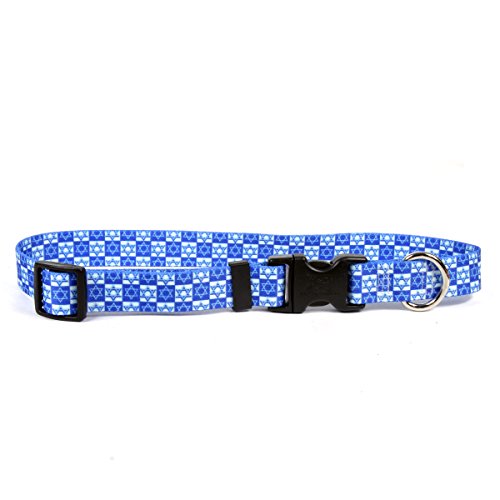 Yellow Dog Design Easy-Snap Pet Collar, Hanukkah Stars, Extra Small 8" - 12", (Hkst102) #TOP12