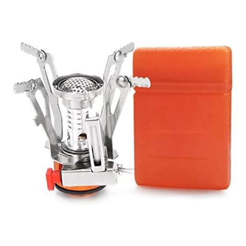 Balepha Portable Outdoor Ultralight Backpacking Stove Camping Stove Burner, Small Mini Hiking Camp Stove with Piezo Ignition, A Cool Survival Kit Gear for Emergency, Hurricane, Earthquake Cover
