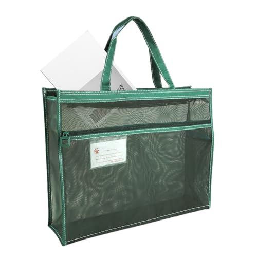 de almacenamiento de documentos con cremallera de malla, estuche organizador de carteles transparente, soporte grande para obras de arte A3 para protección de álbumes de recortes y recuerdos, ma