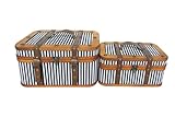 ✔ Dimensions pratiques – La plus grande valise mesure 34 cm de longueur, 22 cm de profondeur et 16 cm de hauteur.