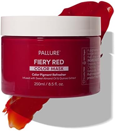 Pallure Color Pigment Refresher Mask, 8.5 Oz (Fiery Red)
