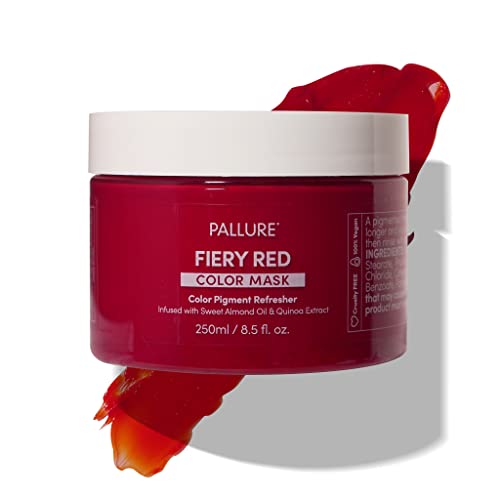 Pallure Color Pigment Refresher Mask, 8.5 Oz (Fiery Red) #TOP2