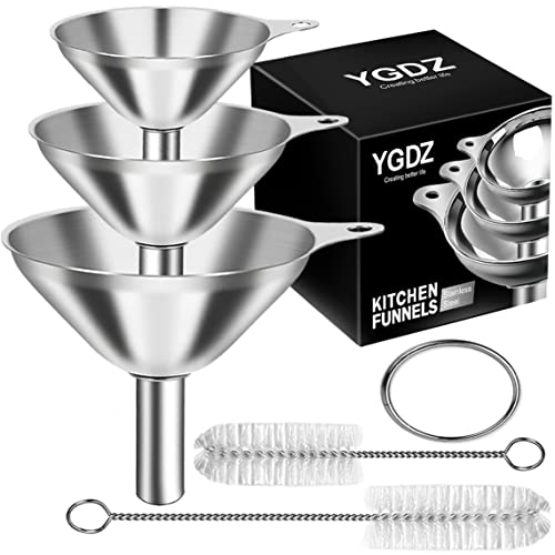 Kitchen Funnels for Filling Bottles, YGDZ 3pcs...