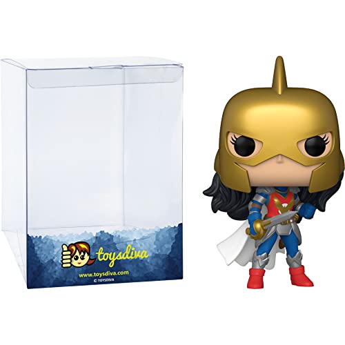 Wonder W O M A N (Flashpoint): P O P ! Heroes Vinyl Figurine Bundle With 1 Compatible 'Toysdiva' Graphic Protector (431-54994 - B)