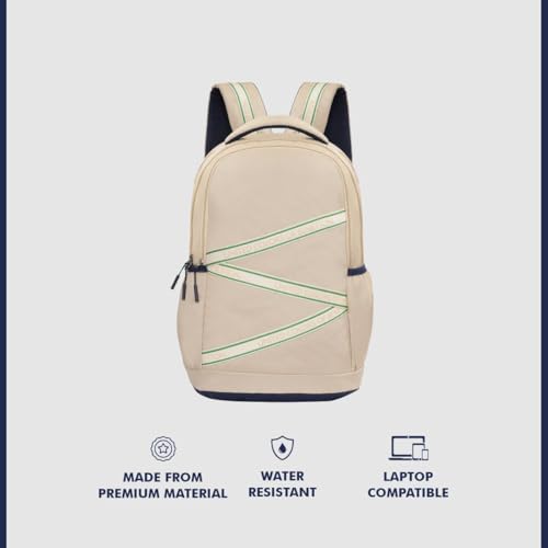 Image of United Colors of Benetton Phantom 34L Laptop Backpack, Water-Resistant, Fits 14-inch Laptop, Stylish & Organized for Professionals