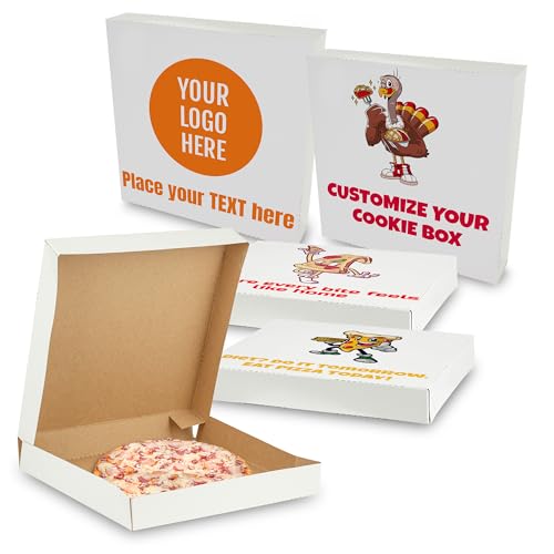 MT Products Custom Printed Pizza Boxes 8' x 8' x...