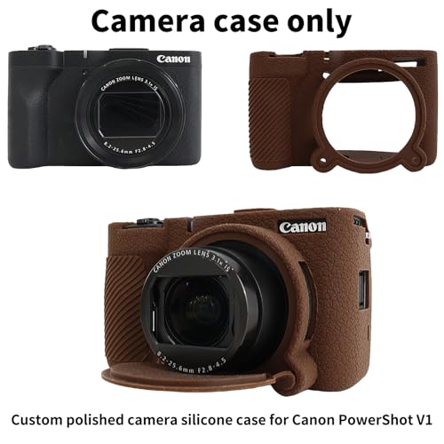 Protéger Canon PowerShot V1 des rayures étui silicone écran - 2