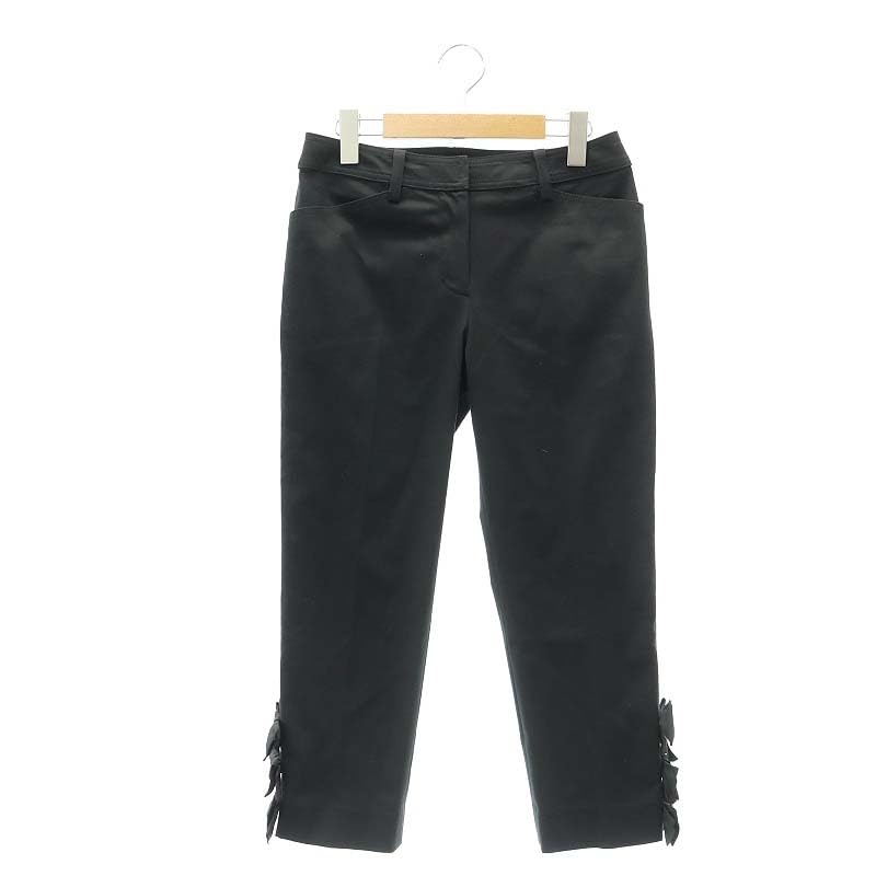 ★エムズグレイシー M'S GRACY　リボン付き　クロップドパンツ　新品 リボン付きクロップドパンツ | msgracy