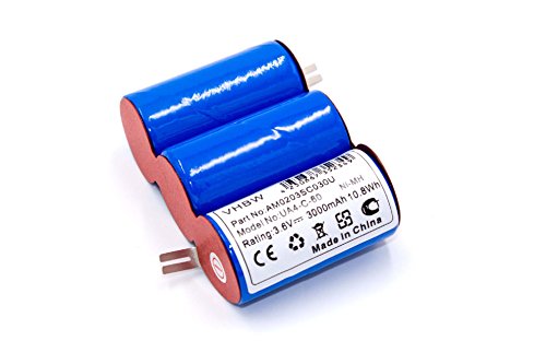 Akku passend für Gardena Rasenkantenschere Accu 45 (8808), Accu 60 (8800, 8810), Wolf RV-E6 7084889, Garne Vario RV-E6 - (NiMH, 3000mAh, 3.6V)