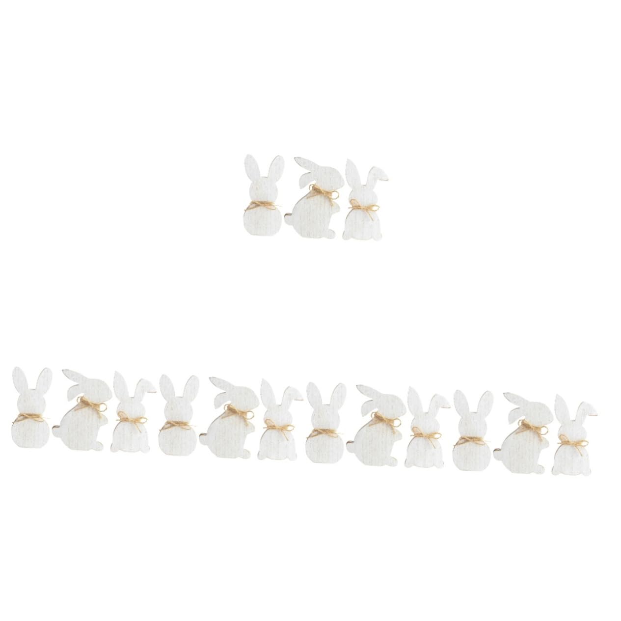 NUOBESTY 5 Set Coniglietto Di Pasqua Decorazione Camera Letto Bedroom Decoration Novità Maiale Fieno Accessori Fai Da Te Per Decorazioni Fai Da Te Di Pasqua Di Legno 3 Pezzi * 5