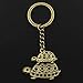 Produktbild WANGY  Schildkröte Schildkröte Meer 35x41mm Anhänger 30mm Schlüsselringkette Bronze Silber Farbe Männer Auto Geschenk Souvenirs Schlüsselbund