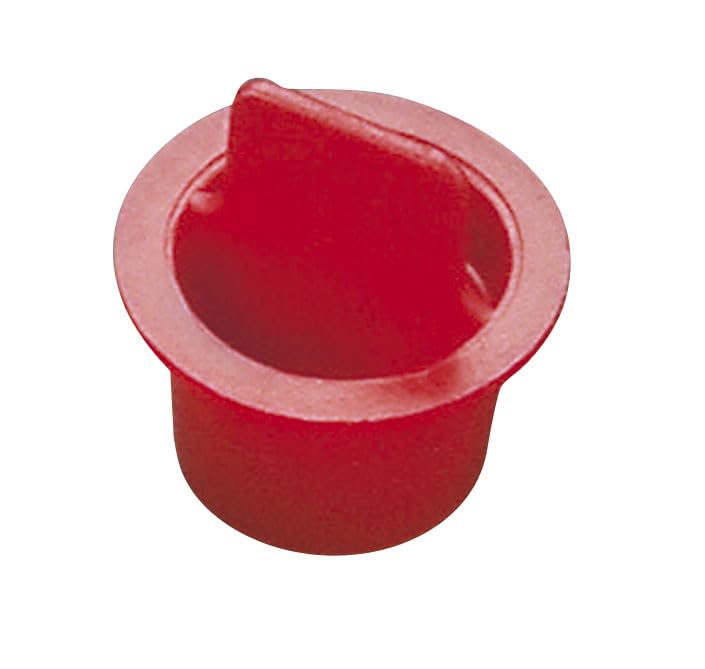 Image of Caplugs CPT-19X CPT Series - Plastic Center Pull-Tab Tapered Plug, 700 Pack, Red LD-PE, Flange OD 1.95 inch x Plug ID 1.815 inch Hole Protection, Leak Prevention, Masking, Painting, Powder Coating (QCPT19XQ1)