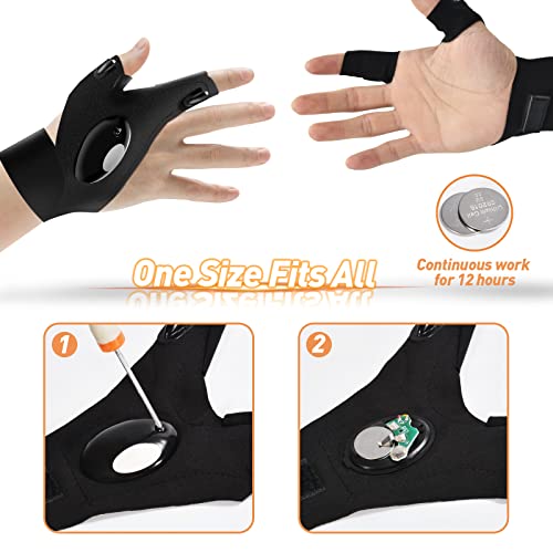 Lenski Dad Gifts For Men, Flashlight Gloves Camping Accessories, Father's Day Gifts From Daughter Wife, Gifts For Dad Who Wants Nothing, Birthday Gifts For Men, Mens Gifts For Him, Tools Cool Gadgets #TOP3