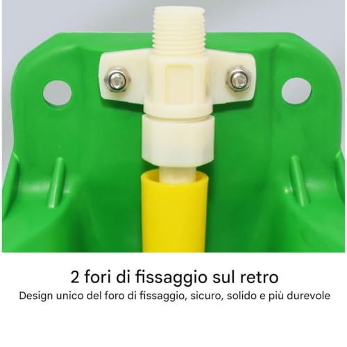 Cuenco de agua automático de PP resistente para cabras y ganado, 600 ml 8