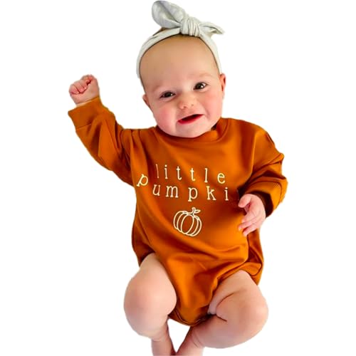 WOLBAY Newborn Infant Toddler Baby Girl Boy long Sleeve Halloween Thanksgiving Pumpkin Patch Onesie