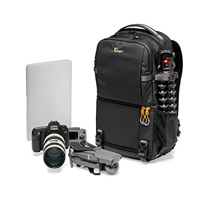 Lowepro Fastpack BP 250 AW III Mirrorless DSLR Camera Backpack - QuickDoor Access and 13 Inch Laptop Compartment DSLR Accessories- 300D Ripstop - Black, LP37333-PWW