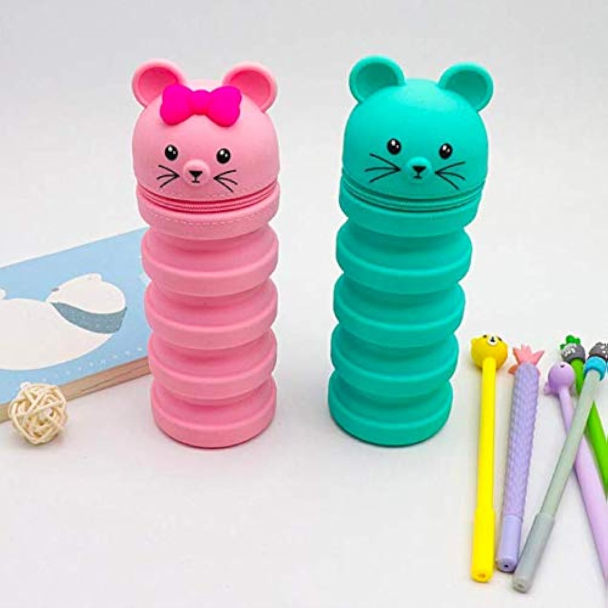 Collapsible Multi-Use Silicone Travel Coin Purse, Multicolour