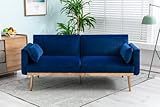 SZLIZCCC 68"-Velvet Sofa, Accent Sofa, mid-Century Modern Velvet Fabric Sofa, futon Sofa Bed, Adjust