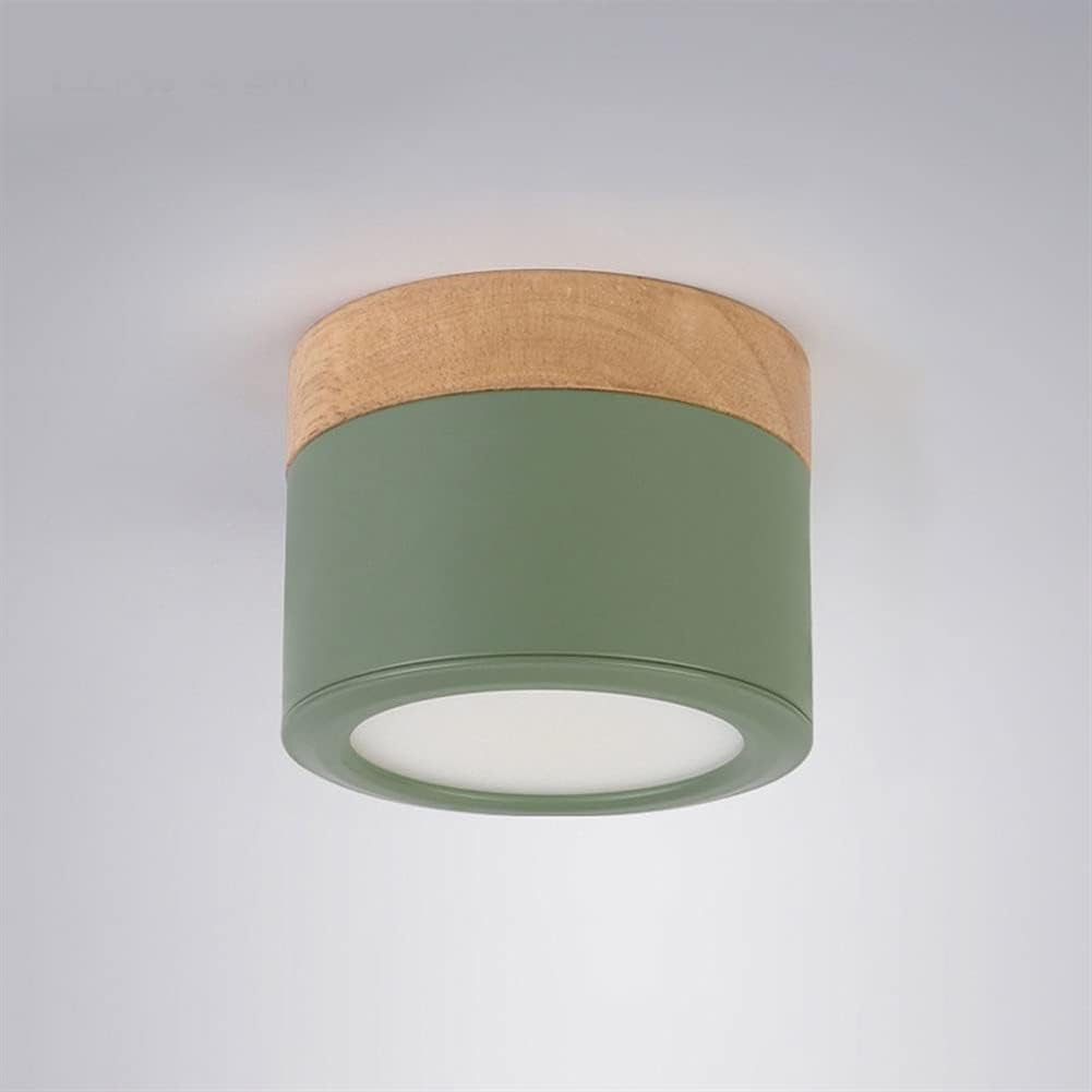 5W Led Ceiling Downlight Surface Mount Ceiling Lighting Fixture, Nordic Aluminum Ceiling Spotlight Accent Lamp, Corridor Living Room Cylindrical Directional Spotlights/Gray4000K