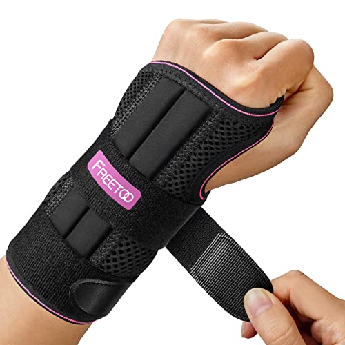 Carpal Tunnel Night Brace for Women and Men, Adjustable Wrist Support with Splint