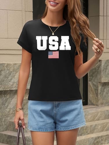 Image of UNCLECAT Womens Crop Tops Loose Fit Cap Short Sleeve Summer Tee