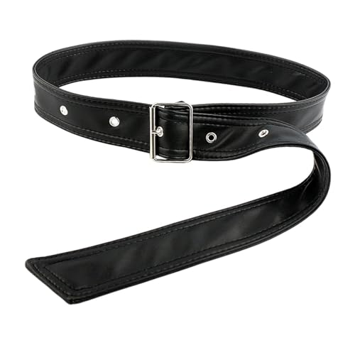jojomis Overcoat Belt Long 120cm Sash Wide Decorative for Trench Coat Dress Skirt Jacket Adjustable PU Leather Belt