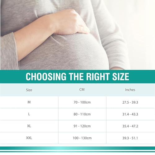 Image of SUUKSESS Polyester Maternity Belt For Belly, Pregnancy Support Pre Natal-Belly Band, Adjustable & Breathable Waist Support, Helps In Back Pain, Pre And Postpartum (X-Large)