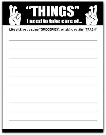 Mafia Things To Do Notepad, 4 x 5.25-inches