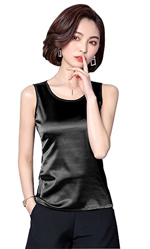 women's satin shell top