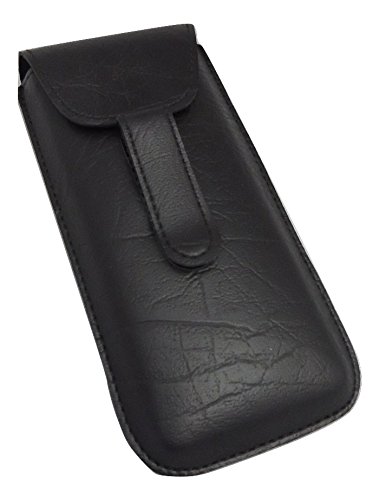 Pocket Clip Eye Glass cases (Large Semi Hard, Black)