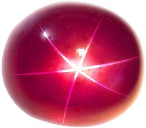 Cuonna Gems Gallery Top A1 Quality 5 Carat Star Ruby Stone Original Certified 5.5 Ratti स्टार रूबी स्टोन July Birthstone Manik Ratan Natural Suryakant Mani Stone For Making Jewellery Purpose सूर्यकांत मणि रत्न